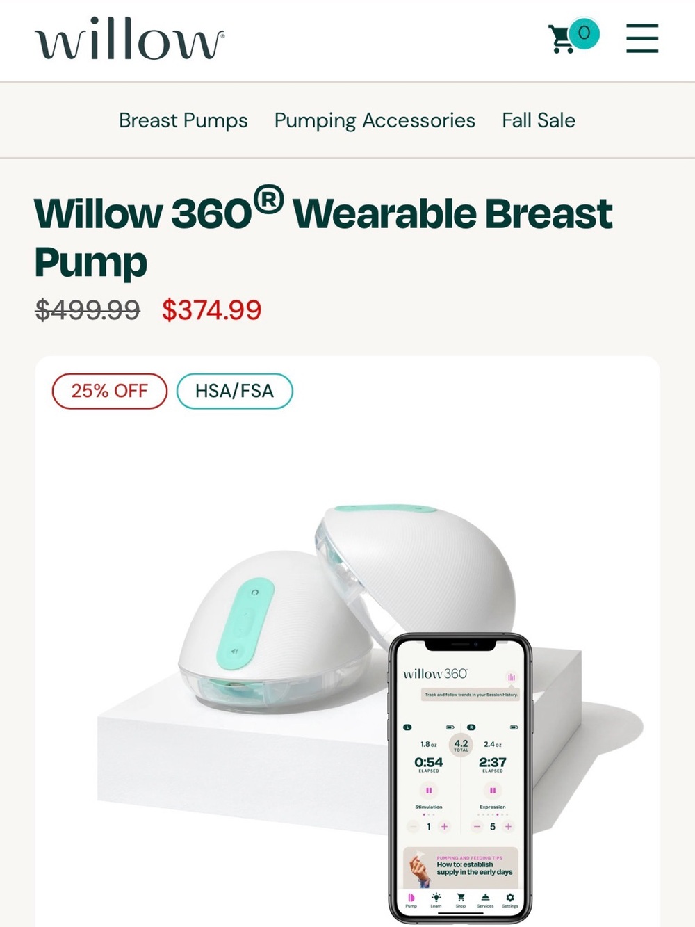 Willow 360 Wearable Breast Pump